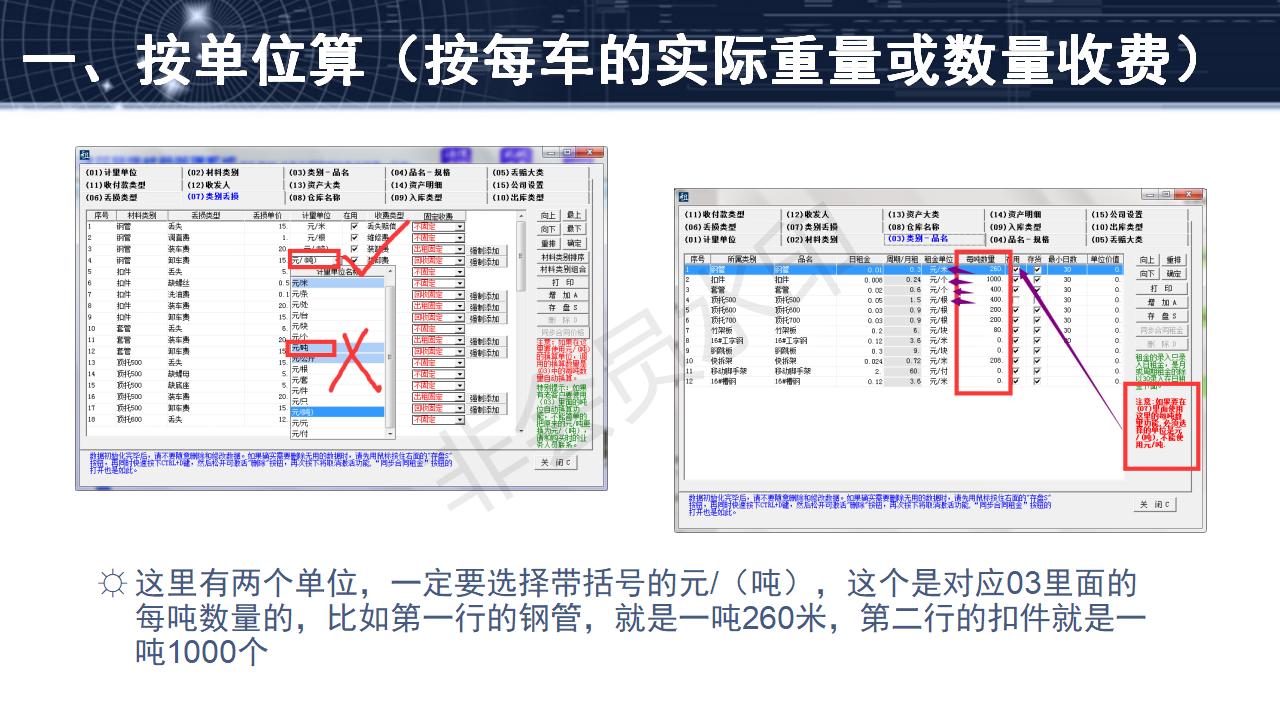 問題5--裝卸車費、運輸費的兩種收取模式